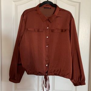 Black Tape Polka Dot Blouse